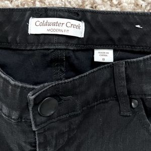 Coldwater Creek Jeans, modern fit in black. . Size 8. Great condition.